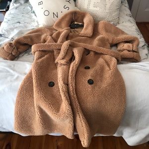 Nasty gal long teddy coat